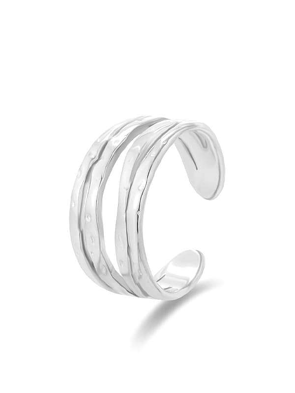 Stainless steel Geometric Minimalist Stackable Ring
