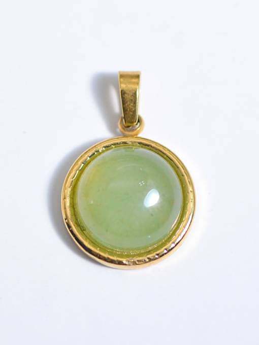 Evil Eye Titanium Steel Resin Enamel Vintage Pendant