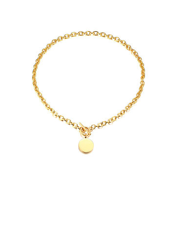 Collier long brin minimaliste rond en acier inoxydable