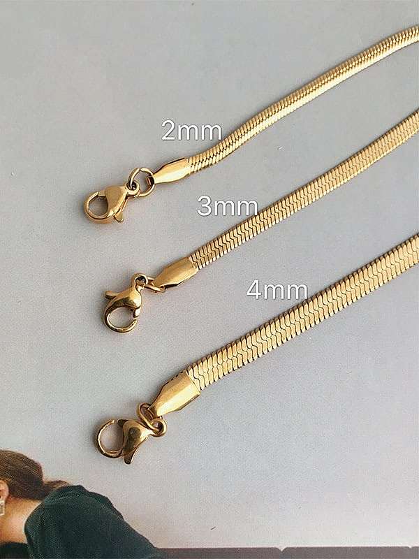 Stainless Steel Round Minimalist Snake Chain