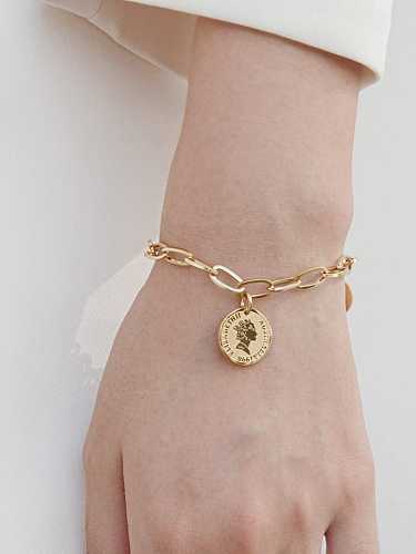 Stainless steel Geometric Vintage Link Bracelet