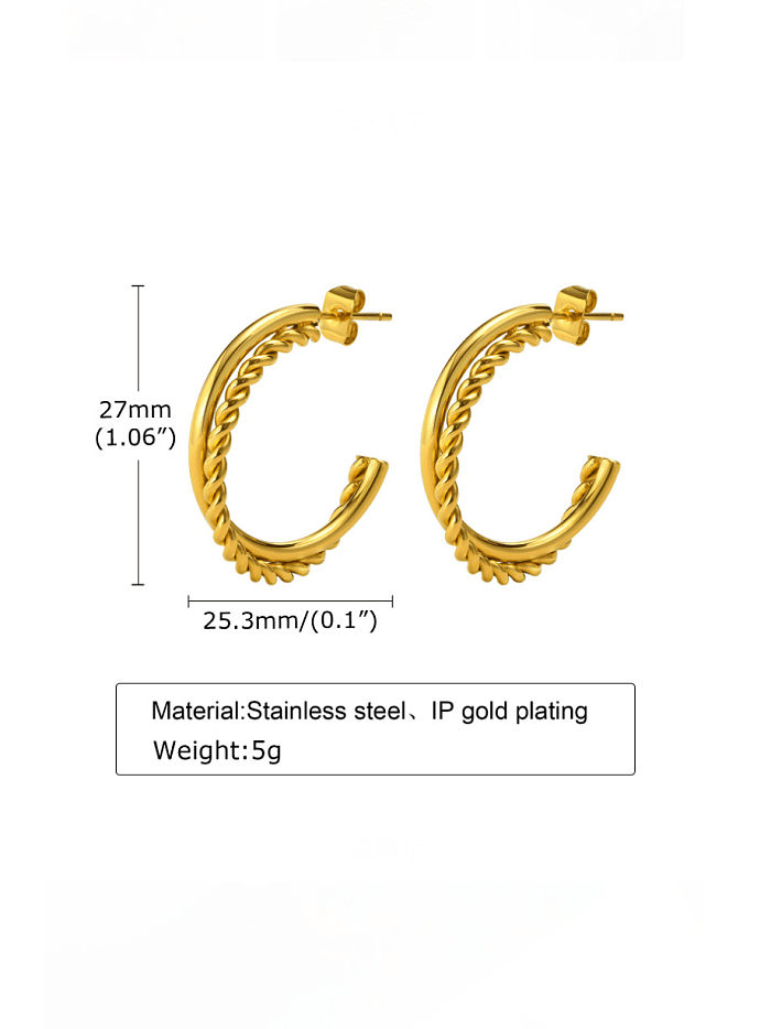 التيتانيوم الصلب هندسية الهيب هوب تويست شكل C القرط مسمار