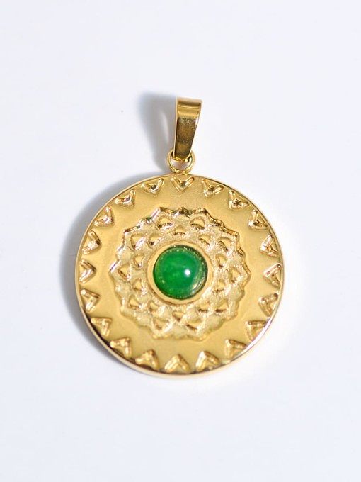 Evil Eye Titanium Steel Resin Enamel Vintage Pendant