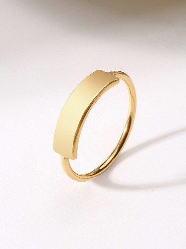 Copper With 18k Gold Plated Trendy Rings