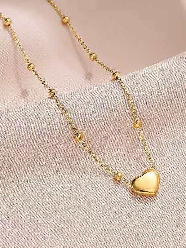 Collier Minimaliste Coeur Acier Titane