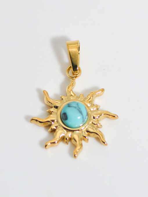 Evil Eye Titanium Steel Resin Enamel Vintage Pendant