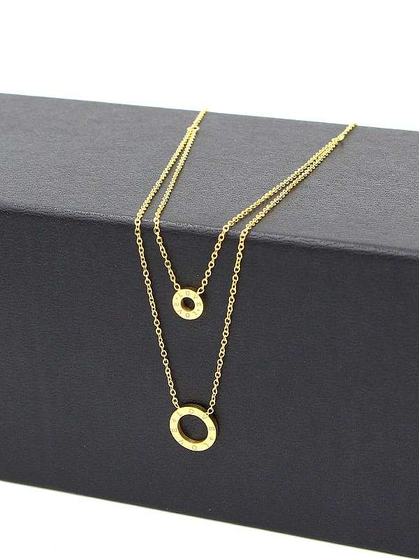 Collier minimaliste rond en titane