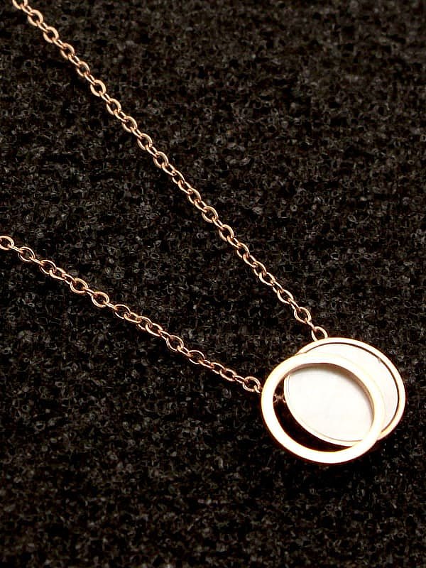 Titan-Emaille-geometrische minimalistische Anhänger-Halskette