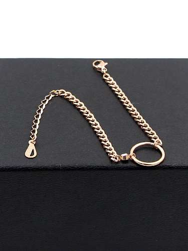Titanium Cubic Zirconia Geometric Dainty Bracelet