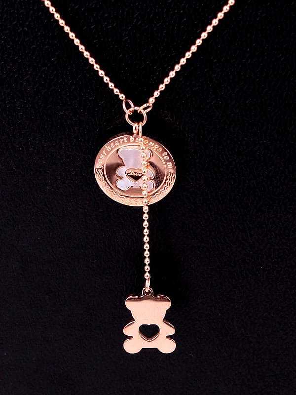 Titanium Shell Heart Dainty Necklace
