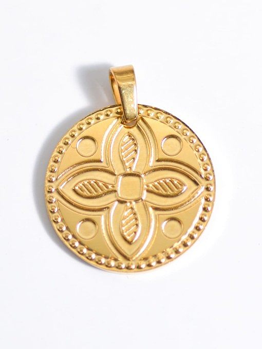 Evil Eye Titanium Steel Resin Enamel Vintage Pendant