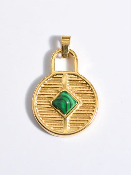 Evil Eye Titanium Steel Resin Enamel Vintage Pendant