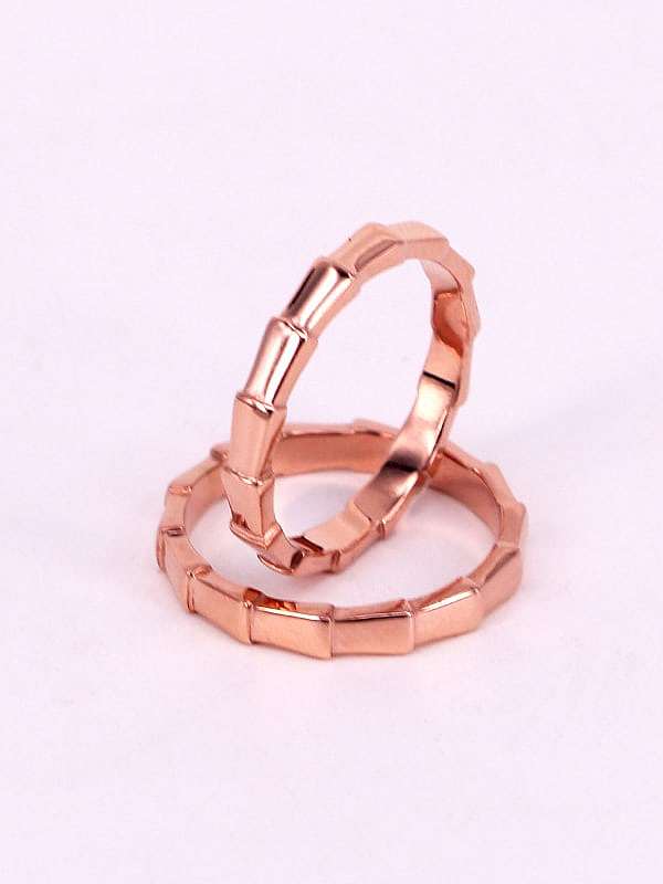 Titanium Smooth Geometric Minimalist Band Ring