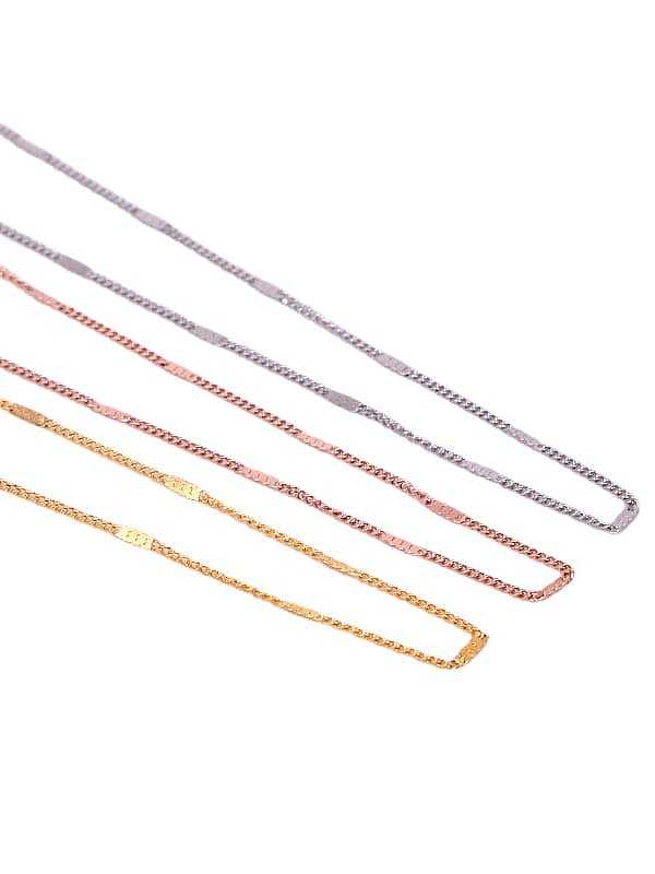 Titanium Steel Geometric Minimalist Cable Chain