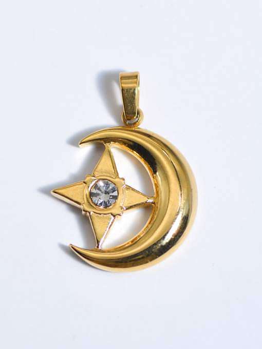 Evil Eye Titanium Steel Resin Enamel Vintage Pendant