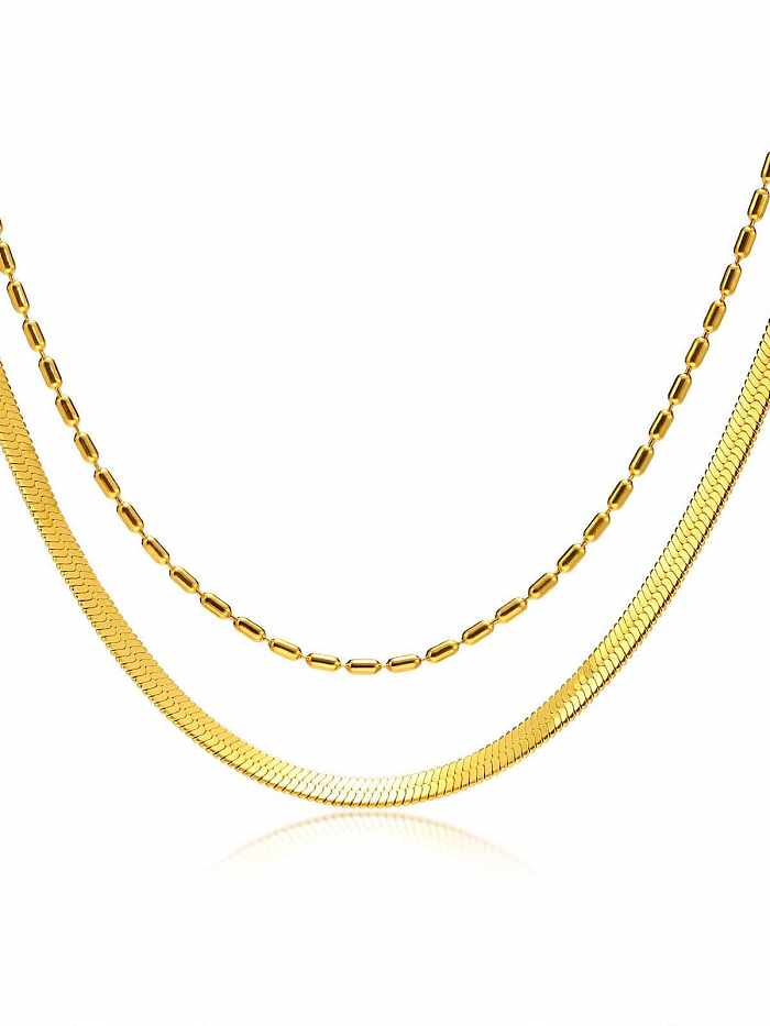 Stainless steel Minimalist Multi Strand Necklace