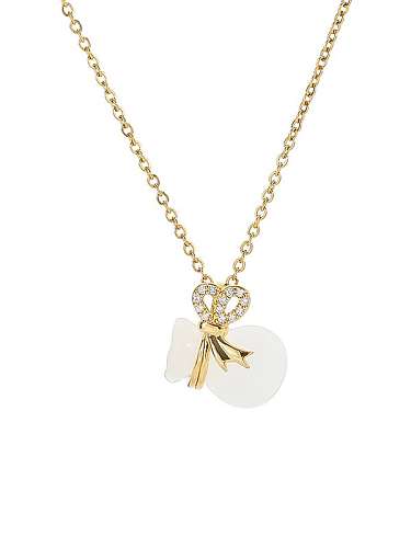 Collier pendentif gourde de fortune minimaliste en acier au titane