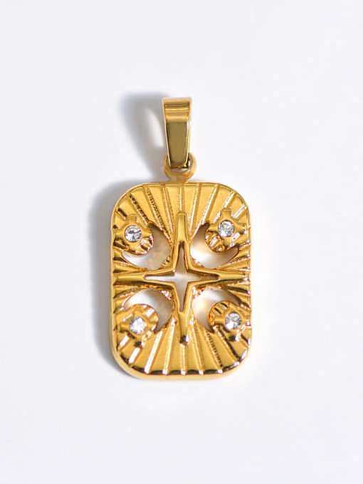Evil Eye Titanium Steel Resin Enamel Vintage Pendant