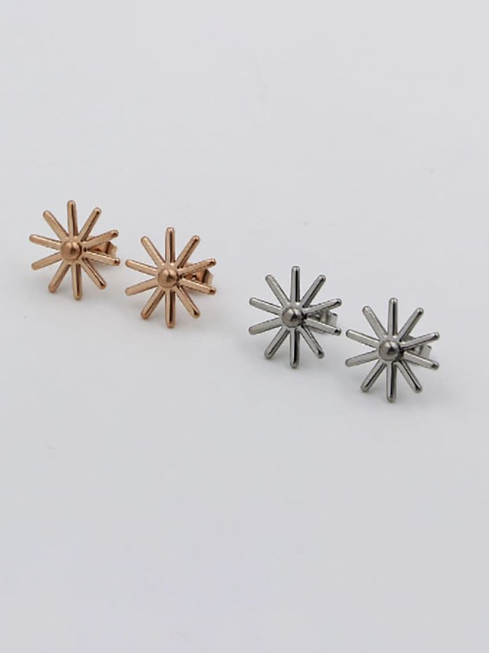 Boucles d'Oreilles Dainty Fleur en Titane