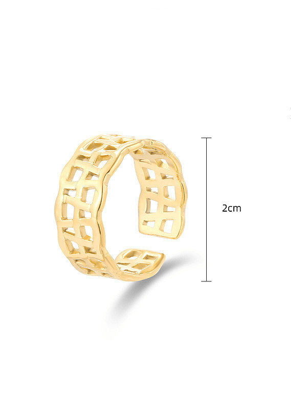 Stainless steel Geometric Vintage Stackable Ring