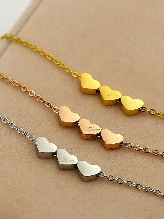 Titanium smooth Heart Minimalist pendant Necklace