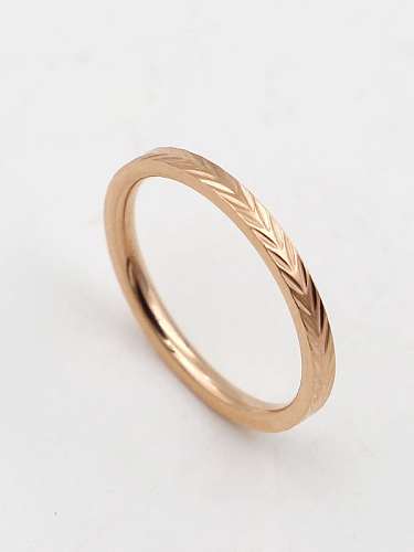 Titanium Round Minimalist Band Ring