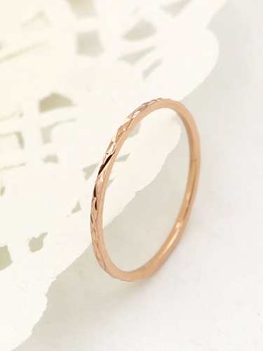 Titanium Rosary Minimalist Band Ring