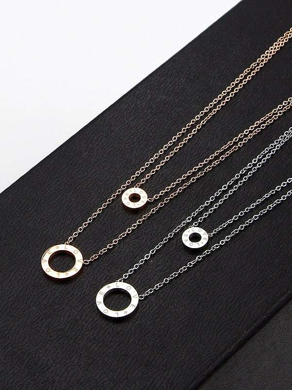 Collier minimaliste rond en titane