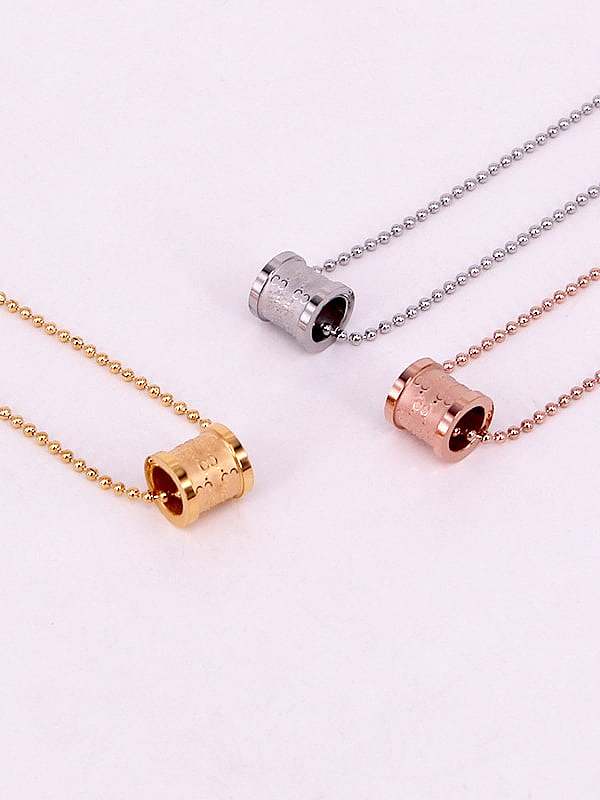 Titanium Round Dainty Necklace