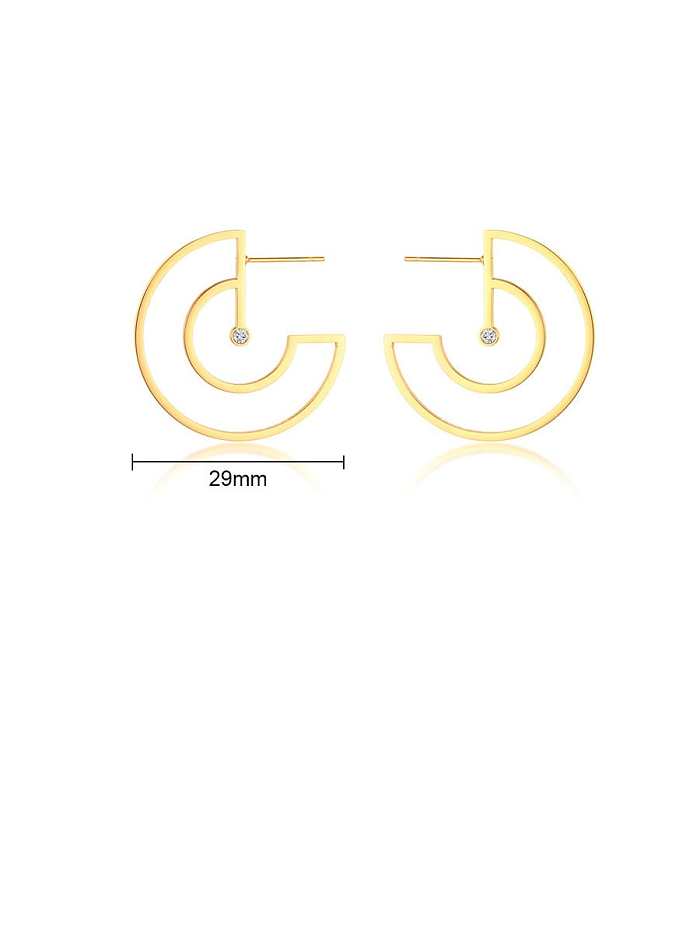 Stainless Steel Geometric Minimalist Stud Earring