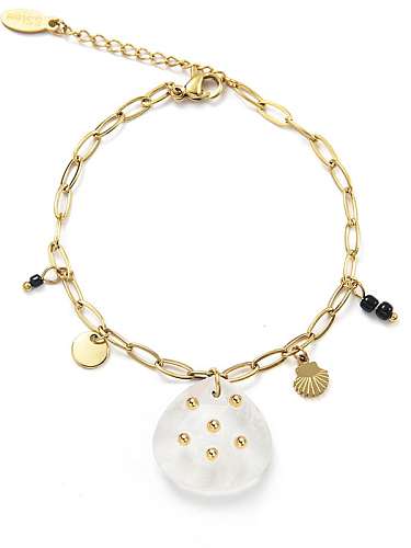 Stainless steel Heart Trend Link Bracelet