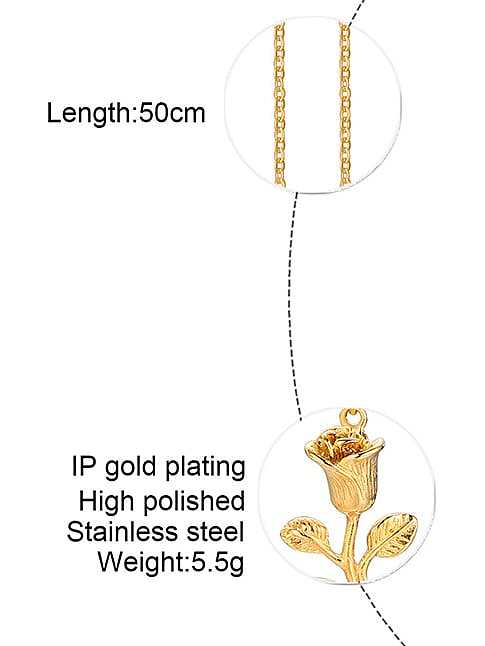 Titanium Steel Rosary Minimalist Necklace