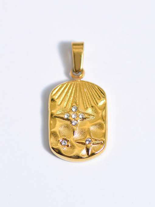 Evil Eye Titanium Steel Resin Enamel Vintage Pendant