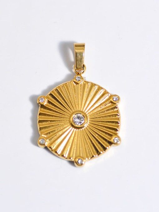 Evil Eye Titanium Steel Resin Enamel Vintage Pendant