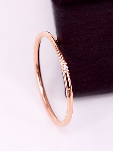Titanium Steel Geometric Minimalist Band Ring