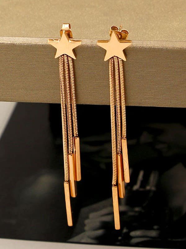 Titanium Tassel Dainty Drop Earring