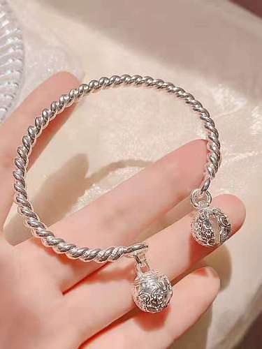 Titanium Steel Bell Vintage Cuff Bangle