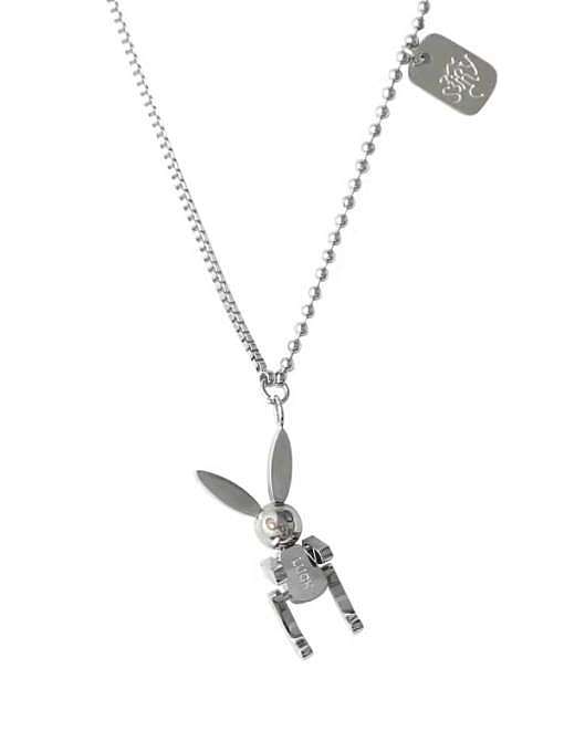 Titanium Steel Rabbit Cute Necklace