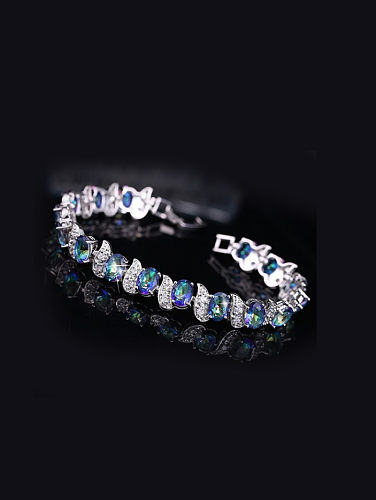 Elegant Zircon Copper Bracelet