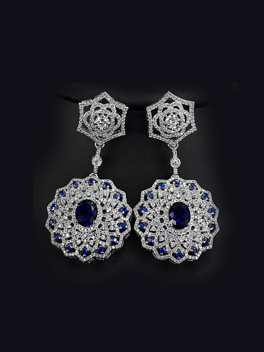 Luxury Retro Flower Party Drop Chandelier earring