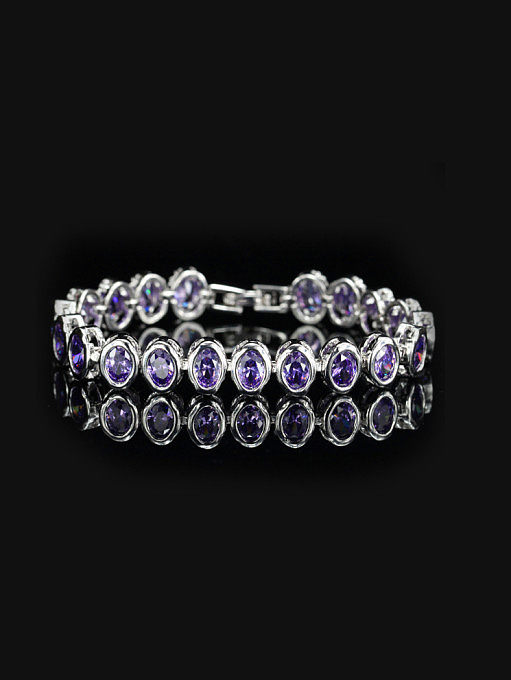 Fashion AAA Color Zircon Wedding Bracelet