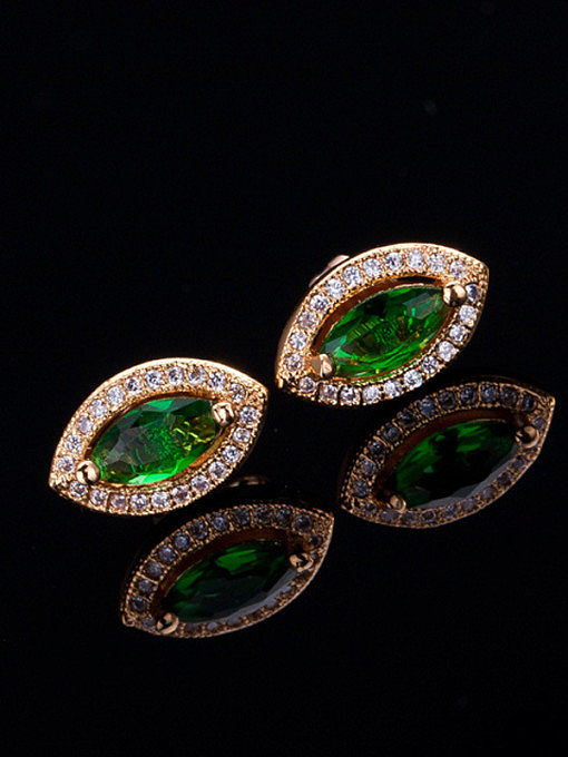 AAA Zircon Eye-shape stud Earring