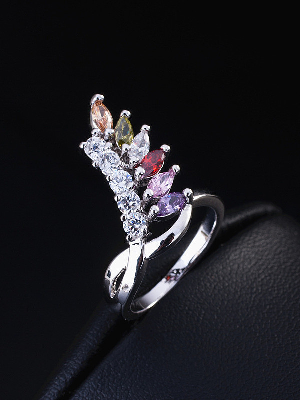 colorful Zircon Two Pieces Jewelry Set
