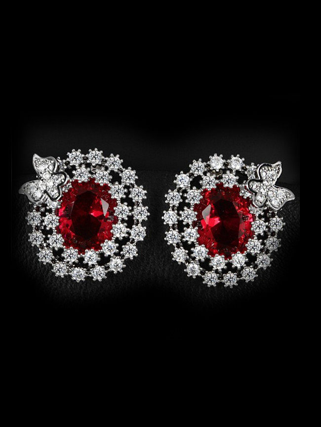 Exquisite AAA Zircons Stud Cluster earring