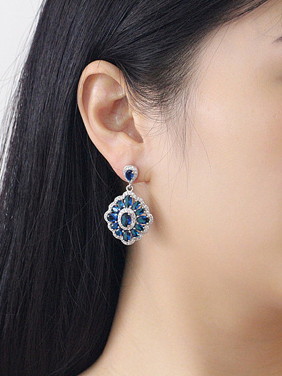 Fashion Flower Drop Chandelier earring