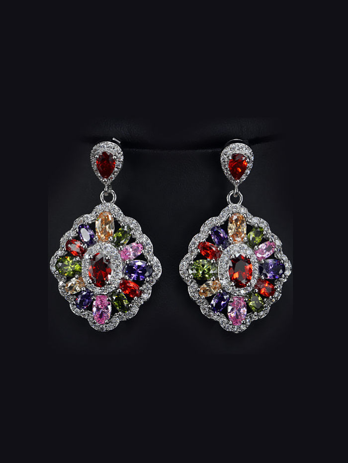 Fashion Flower Drop Chandelier earring