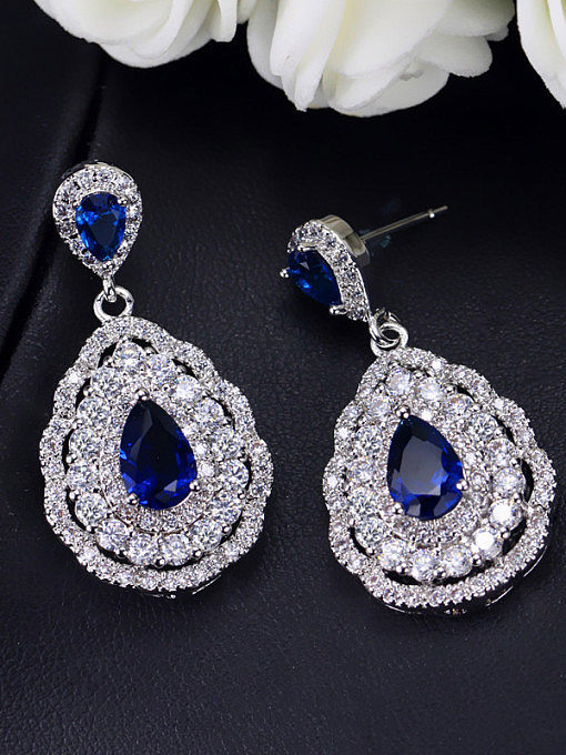 Wedding Fashionable Water Drop Cluster earring