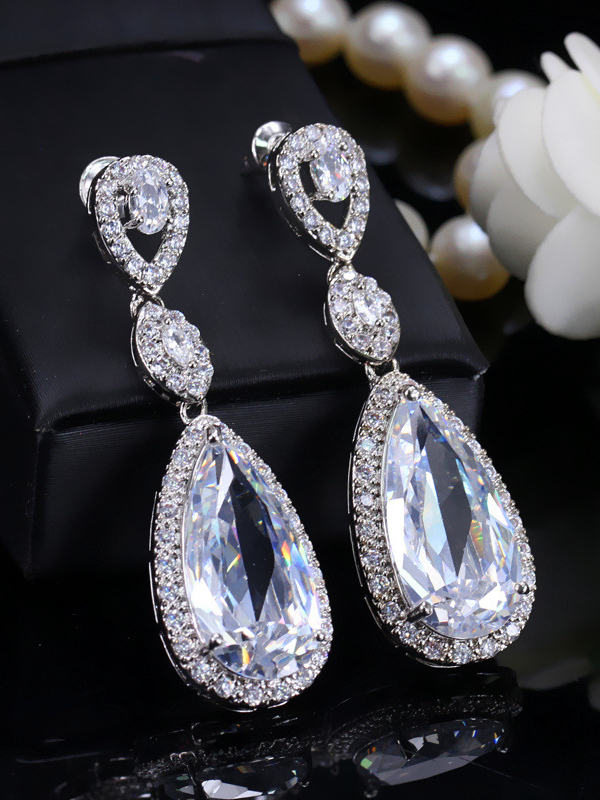 Flipkart.com - Buy memsaabfashions Trendy long crystal earrings latest western  long earrings for party Crystal Alloy, Crystal Drops & Danglers Online at  Best Prices in India
