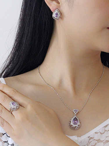 Retro Wedding Accessories Color Jewelry Set