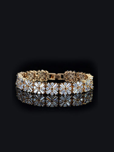 Luxury Shining Zircon Wedding Bracelet